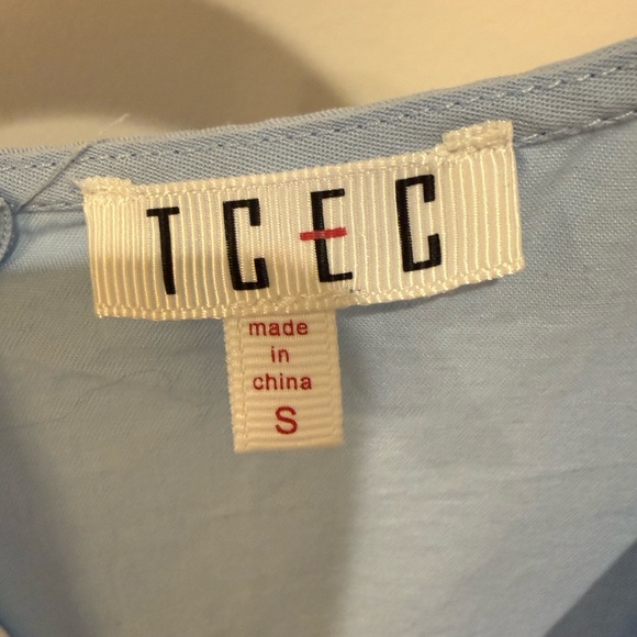 TCEC Light Blue Bubble Hem Dress - Picture 5 of 5